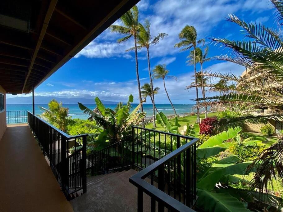 Oceanfront With Aircon-Hear The Waves-Amazing Views-Wifi Daire Lahaina Dış mekan fotoğraf